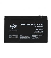 Акумулятор AGM LPM 12V - 7.5 Ah
