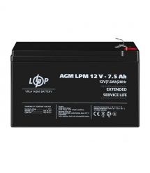 Акумулятор AGM LPM 12V - 7.5 Ah