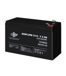 Акумулятор AGM LPM 12V - 7.5 Ah