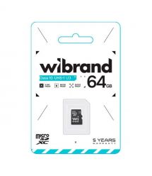 Карта памяти Wibrand microSDXC 64 GB для видеодомофона
