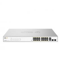 PoE-комутатор 20-портовий керований Wi-Tek WI-PCES320GFH гігабітний 16x1000Mbps PoE+, 2x1000