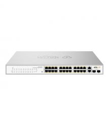 PoE-комутатор 28-портовий керований Wi-Tek WI-PCES328GFH гігабітний 24x1000Mbps PoE+, 2x1000
