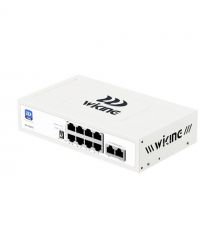 PoE-комутатор 10-портовий некерований Wiking WK-PS210 V2, 8x100Mbps PoE, 2x100Mbps Uplink, 76W
