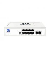 PoE-комутатор 10-портовий некерований Wiking WK-PS210 V2, 8x100Mbps PoE, 2x100Mbps Uplink, 76W
