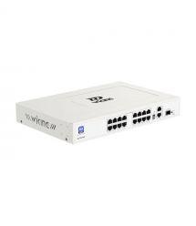 PoE-комутатор 19-портовий некерований Wiking WK-PS219GF, 16x100Mbps PoE, 2x1000Mbps Uplink, 1x1000Mbps SFP, 180W