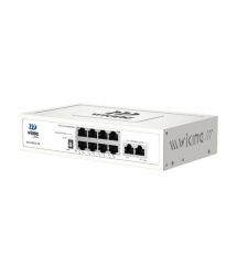 PoE-комутатор 10-портовий некерований Wiking WK-PS310-HP гігабітний, 8x1000Mbps PoE, 2x1000Mbps Uplink, 110W