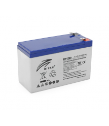 Акумуляторна батарея AGM RITAR RT1290, Gray Case, 12V 9.0Ah ( 151 х 65 х 94 (100) ) Q12