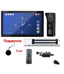 Комплект Wi-Fi домофона 10 дюймов с магнитным замком 280 кг SEVEN KD-7824d