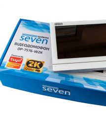 Комплект Wi-Fi домофона 7 дюймов с вызывной панелью SEVEN DP-7576/07Kit white
