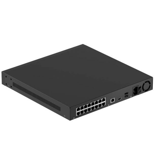 Видеорегистратор Ajax NVR H2D16PAC (16ch) black HDMI 4K 16Тб PoE