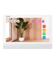 Комплект Wi-Fi домофона 7 дюймов с вызывной панелью SEVEN DP-7579/03Kit White