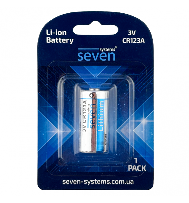 Батарейка SEVEN CR123A Lithium 3V 1 шт