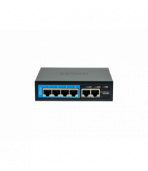 Облачно управляемый 6-портовый PoE-коммутатор SEVEN PS204D-12V (Cloud POE: 4, UP: 2)