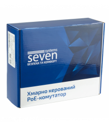 Облачно управляемый 6-портовый PoE-коммутатор SEVEN PS204D-12V (Cloud POE: 4, UP: 2)