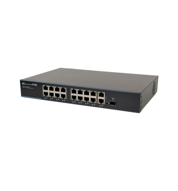 Комутатор PoE-1018-16P-1S/250 AI