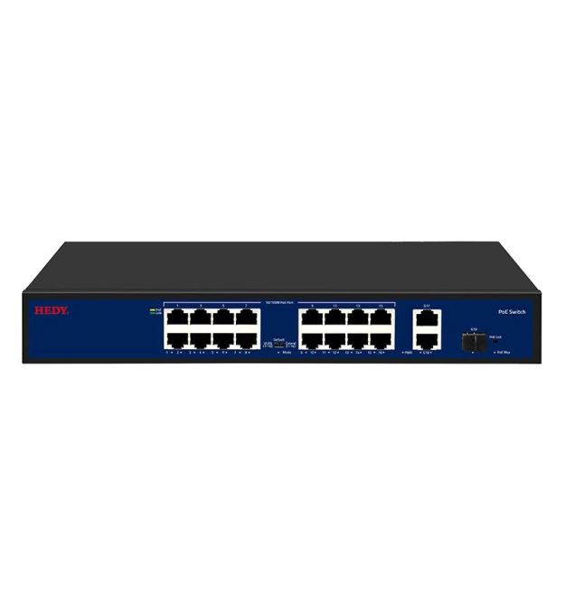 Коммутатор 19 портов неуправляемый Hedy HN16H2G1S-200-V1 16+2+1SFP