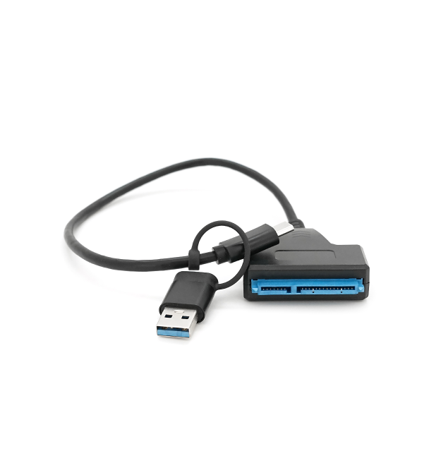 Кабель USB Type-C - USB 3.0 to SATA black 0.3m для HDD - SSD дисків