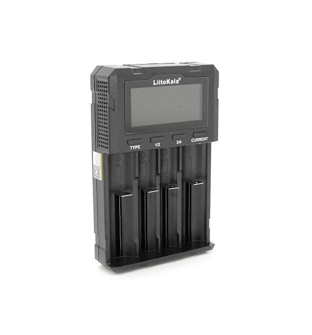 ЗУ універсальне Liitokala Lii-KU4, 4 канали, LCD display, підтримує Li-ion, Ni-Mh - Li-ion - HV - LiFePo4, USB QC, Box
