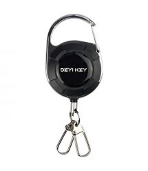 Брелок ретрактор SEVEN TBC-103 Black