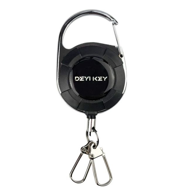 Брелок ретрактор SEVEN TBC-103 Black