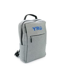 Рюкзак для ноутбука YRO 15.6, матеріал нейлон, вихід під USB-кабель, сірий