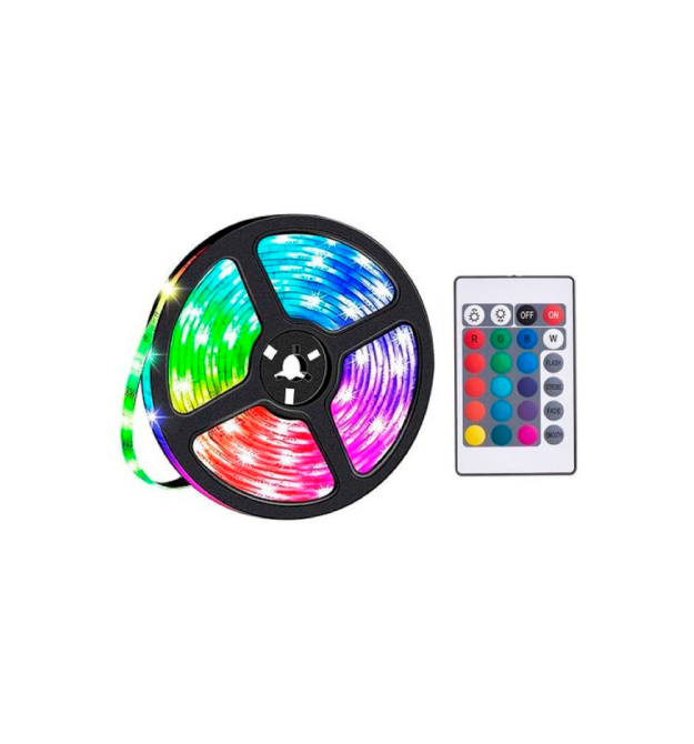 Комплект світлодіодної стрічки HOCO DL30 5050 RGB 4 метри USB+пульт, Blister