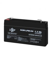 Акумулятор AGM LPM 6V - 1.3 Ah