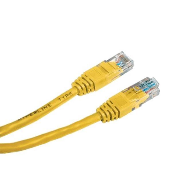 желтый Патч-корд Ritar UTP, 0.25 м, кат. 5e