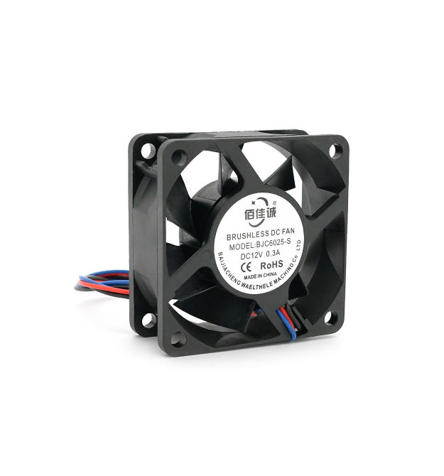Кулер корпусний Merlion BJC6025-S, 60x60x25mm, 12V - 0.3A, RPM 150015%, 3-pin, Black, OEM