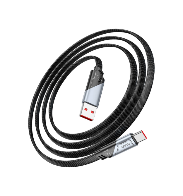 Кабель Hoco U119, Type-C-USB, 5.0A, Black, довжина 1,2 м, BOX
