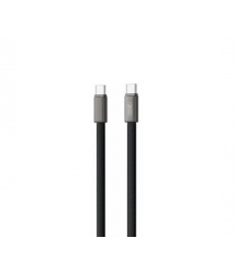 Кабель Type-C to Type-C (male to male) XO-NB-Q307, Підтримка SIC, QC3.0, PD до 60Вт, 480Mbps, довжина 1.0м, обплетення, Black, B