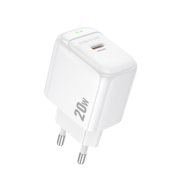 СЗУ BOROFONE BAS43A, 1xUSB-C, PD20W, White, OEM
