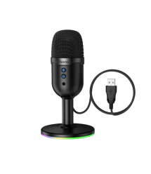 Настільний мікрофон HOCO L25, кабель 1.6м, Black, BOX