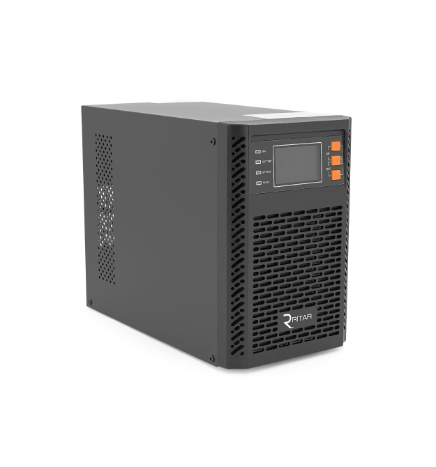 ДБЖ ON-LINE Ritar TOWER PT-1KSLI-LCD, 1000 Вт, 25,6 В постійного струму, 154 Вт&ampmiddotгод LiFePo4, розєми Euro *2 шт., 1*USB,