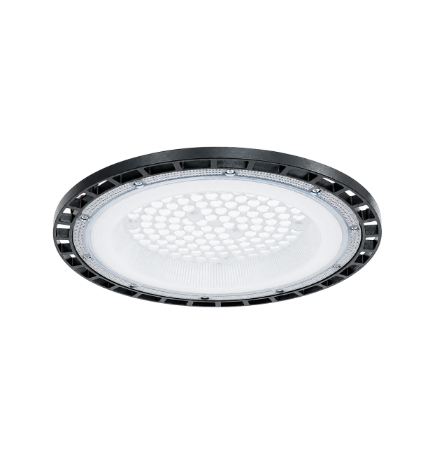 Стельовий промисловий світильник Ritar BHL02-100W, 6500K, 220V. IP65, 30000lm, RA 80, &ampPhi362*35 мм, Black