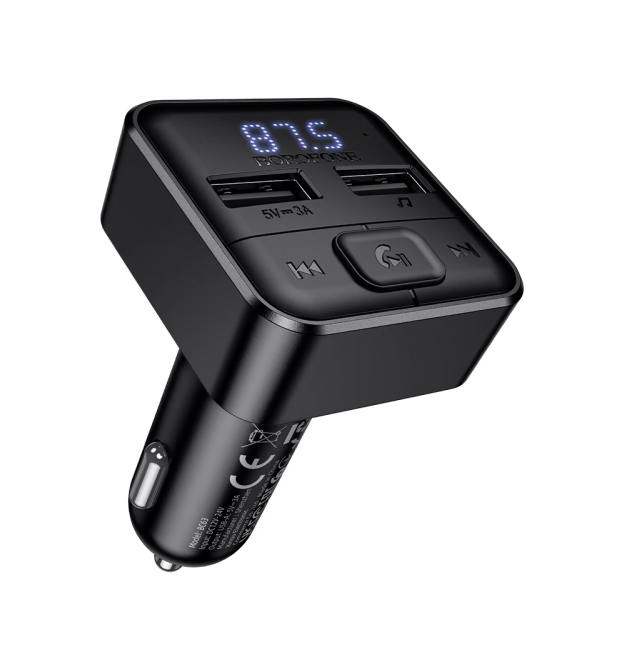 FM- модулятор Borofone BC63, Black, Box