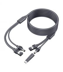 Кабель живлення та передачі даних 2 в 1 DC+Ethernet для Starlink Mini з перехідником Type-C 23м