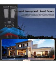 IP PTZ-відеокамера автономна з 4G, прожектором та сонячною панеллю 3Mp+3Mp+3Mp