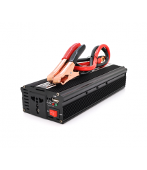 Інвертор напруги PI 3000ВА(1500Вт), 12 - 220V, approximated, 1 універсальна розетка, клем + крокодили