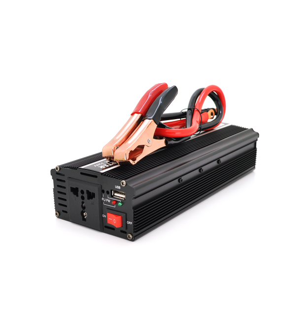 Інвертор напруги PI 3000ВА(1500Вт), 12 - 220V, approximated, 1 універсальна розетка, клем + крокодили