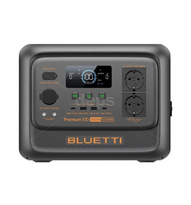 Зарядна станція Bluetti Premium 100 V2, 2000 Вт, 1024 Вт*год