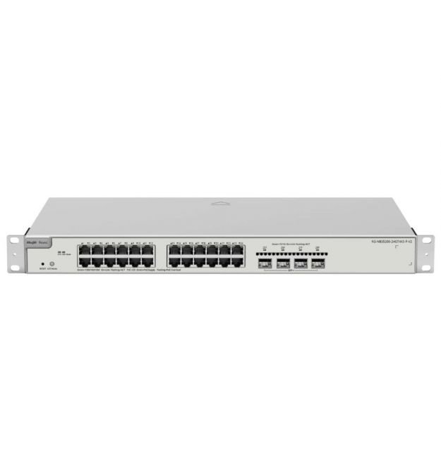 Коммутатор 24 порта управляемый Ruijie Reyee RG-NBS5200-24GT4XS-P-V2 L3 POE