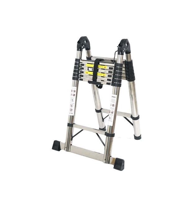 Лестница телескопическая 2,9м 7+7 до 150кг ширина 45см вес 20кг