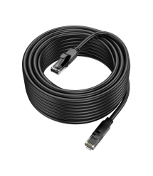 Патч-корд литий Borofone BUS01, UTP, RJ45, Cat.6, 10m, чорний, Cu (мідь)