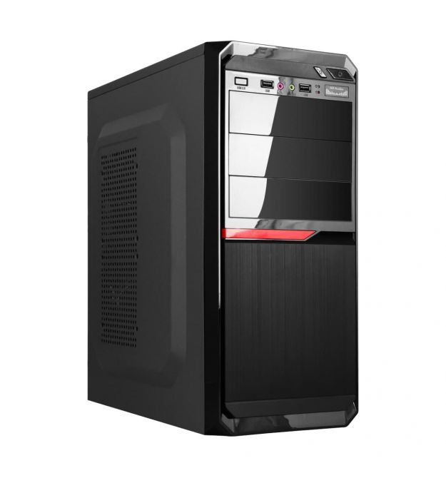 Комп'ютерний корпус LP 2111 - 400W 8 см black case chassis cover 2xUSB2.0, 1xUSB3.0 Уцінка