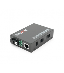 Медіаконвертер Step4Net MC-R-0,1-1SM-1550nm-20-LFP, 1550 WDM одноволоконний Full - Half duplex, SC 20km (0+70C), + блок живлення