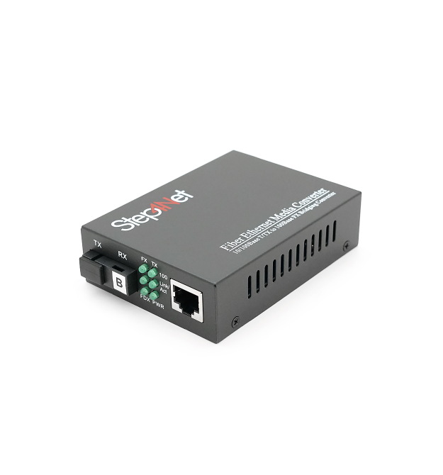 Медіаконвертер Step4Net MC-R-0,1-1SM-1550nm-20-LFP, 1550 WDM одноволоконний Full - Half duplex, SC 20km (0+70C), + блок живлення