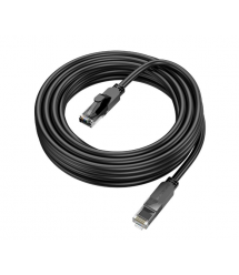 Патч-корд литий Borofone BUS01, UTP, RJ45, Cat.6, 5m, чорний, Cu (мідь)
