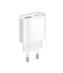 СЗУ 110-240V HOCO C109A 1xUSB-C, PD20W, White, Blister