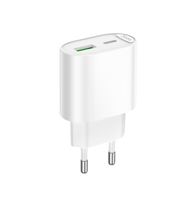 СЗУ 110-240V HOCO C109A 1xUSB-C, PD20W, White, Blister